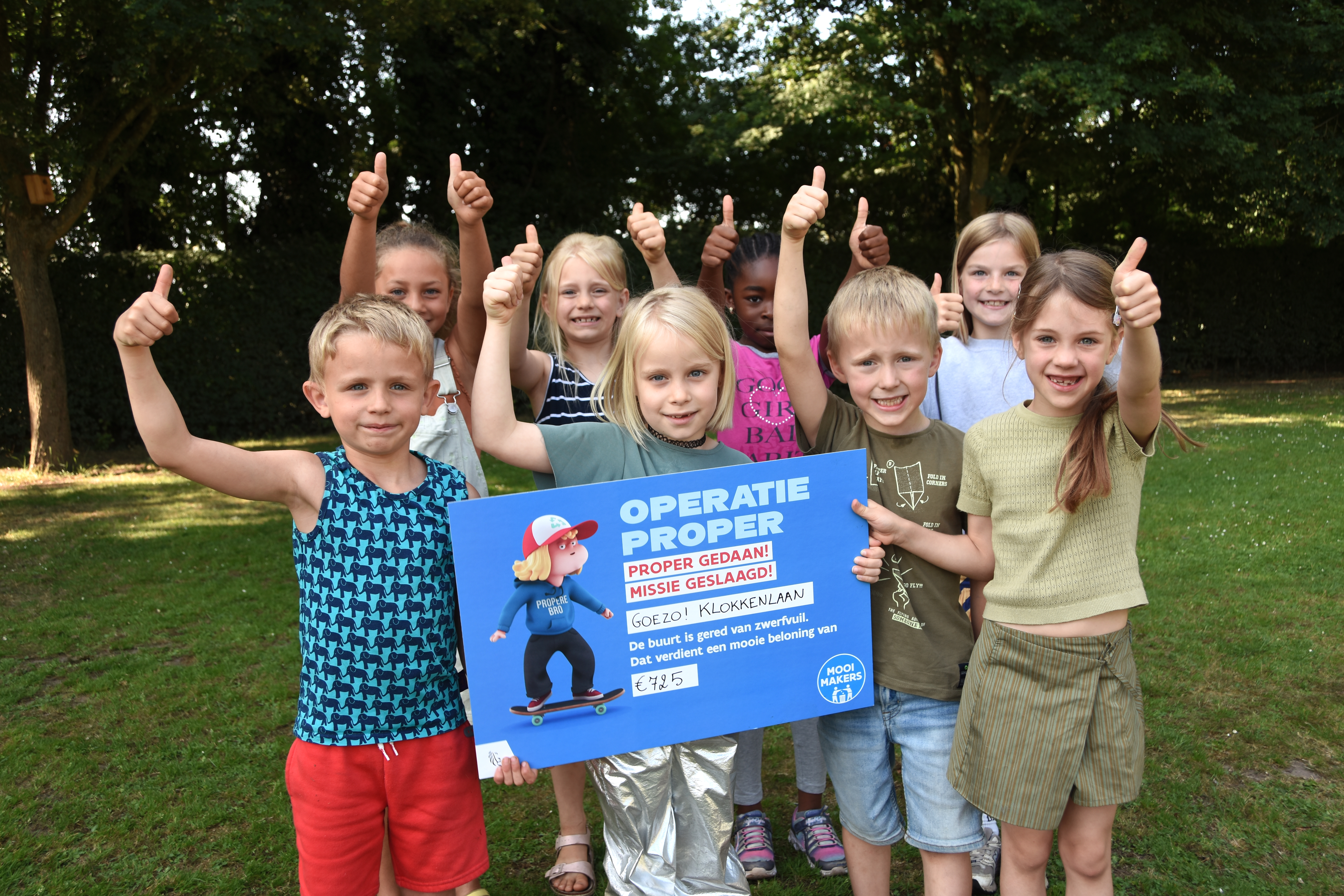 Goezo! Klokkenlaan uitreiking cheque
