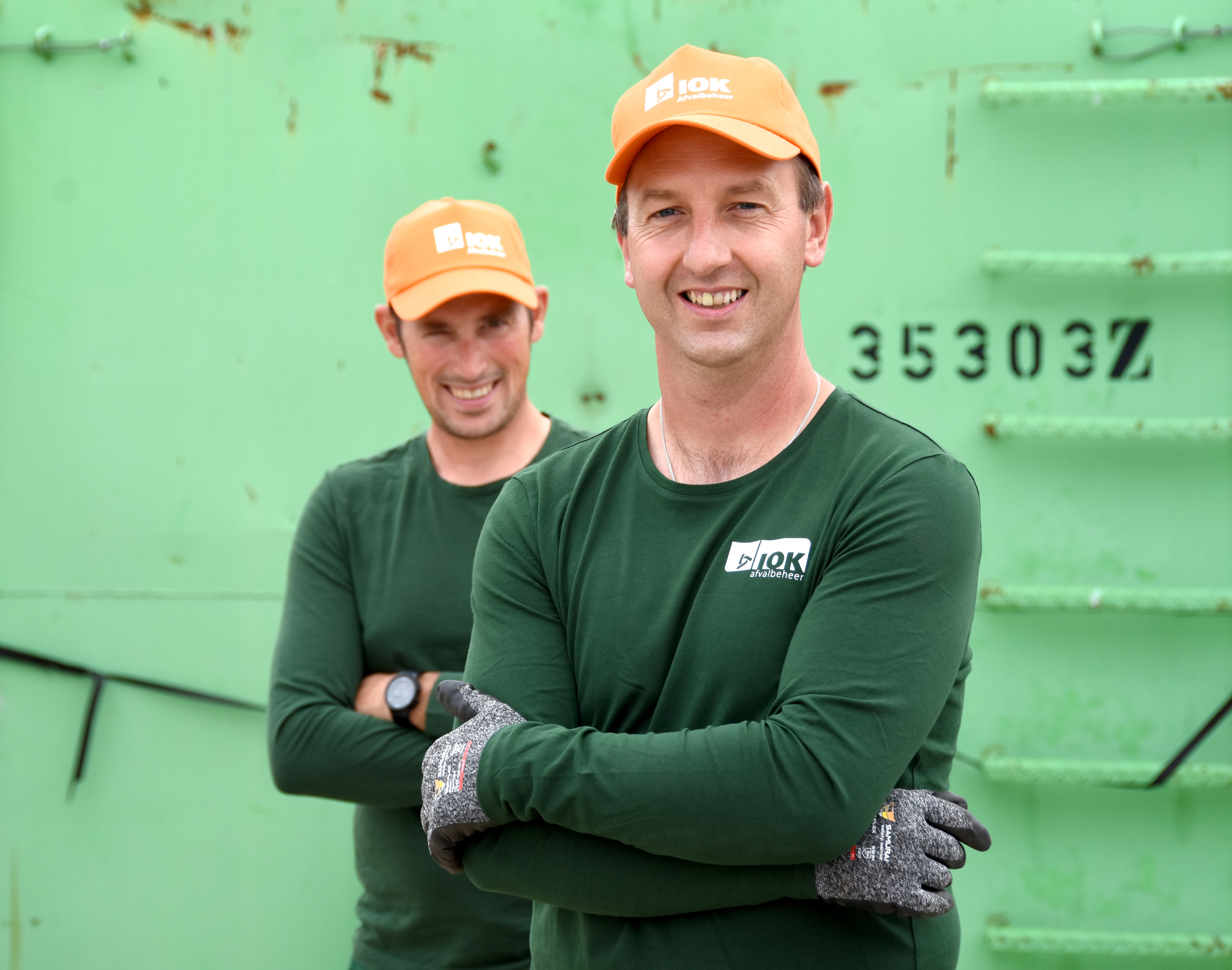 recyclageparkwachters Tim en Bjorn