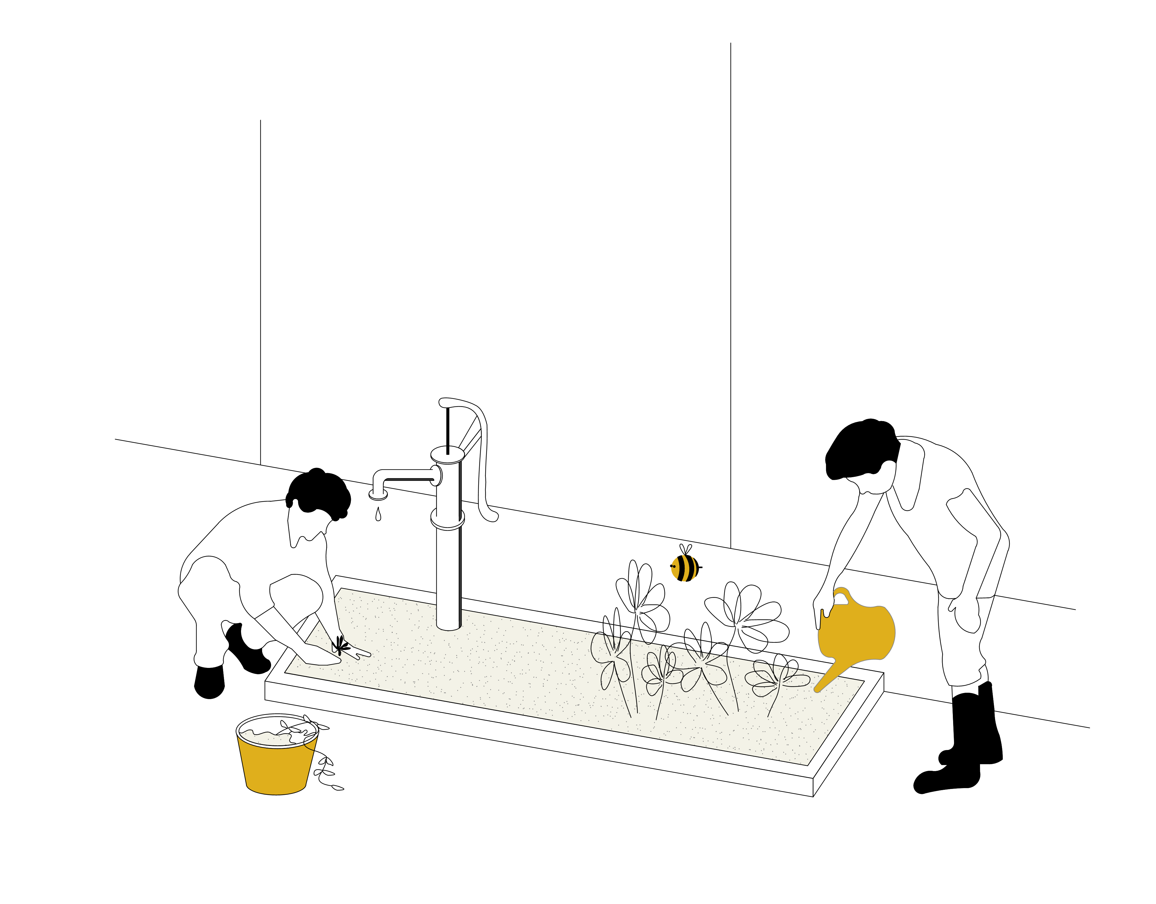 vergroenen/water afkoppelen in de voortuinen