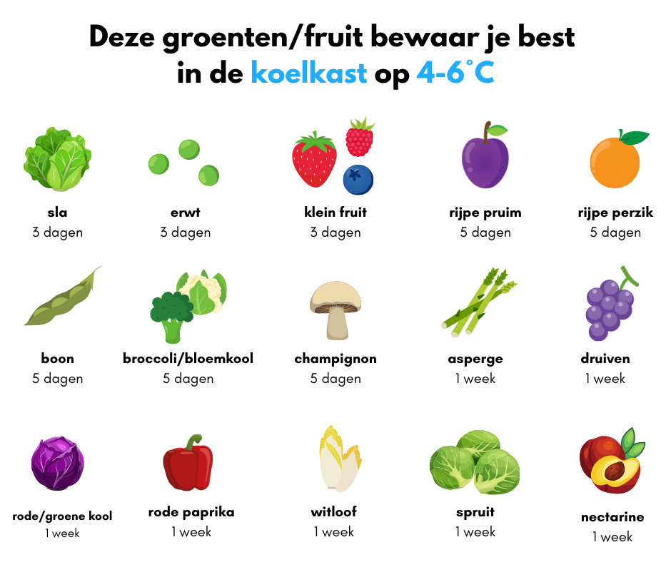 groenten en fruit in frigo deel 1