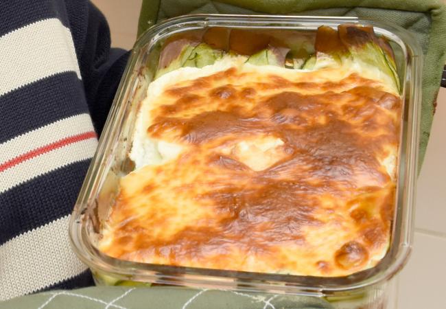 broodlasagne net uit de oven