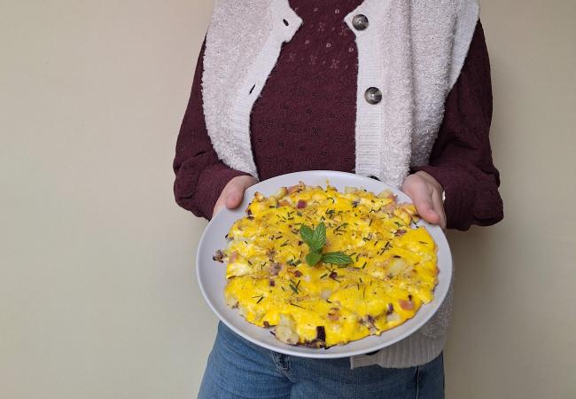 Eindresultaat spaanse tortilla